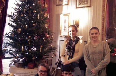 Group in Charles Dickens' Living Room